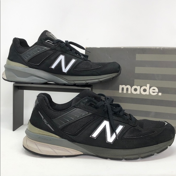 New Balance Mens 990v5 Made In USA M990BK5 Running Shoes - Size 13 - Picture 1 of 15